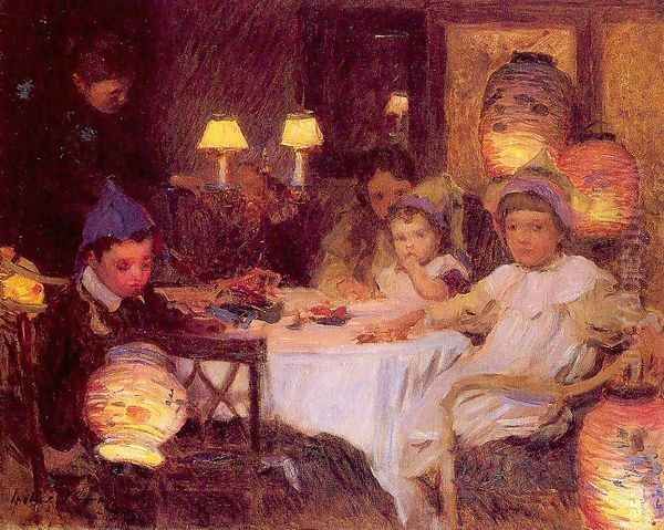 A Children's Party Oil Painting by Walter Frederick Osborne