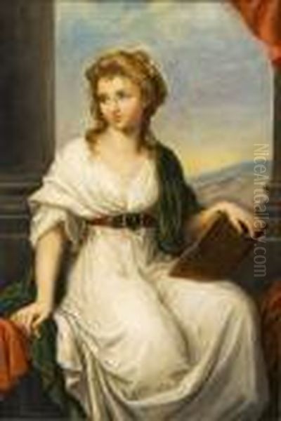 Autoritratto Oil Painting by Angelica Kauffmann