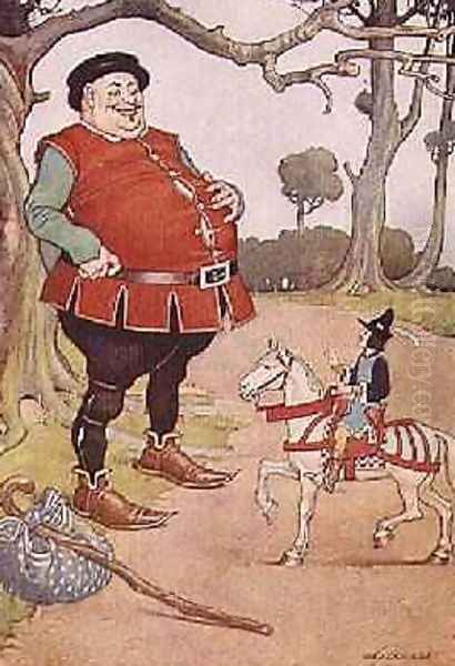 What Shall I Do with Such an Uncouth Fellow As You? Oil Painting by Monro Scott Orr