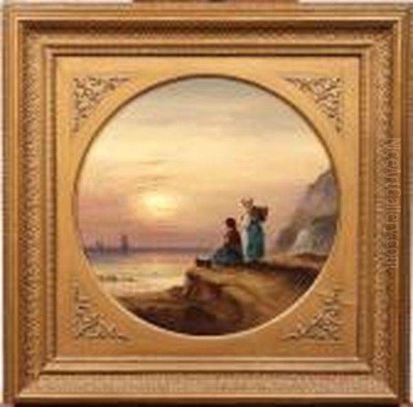 Evening; A Storm Oil Painting by S.L. Kilpack