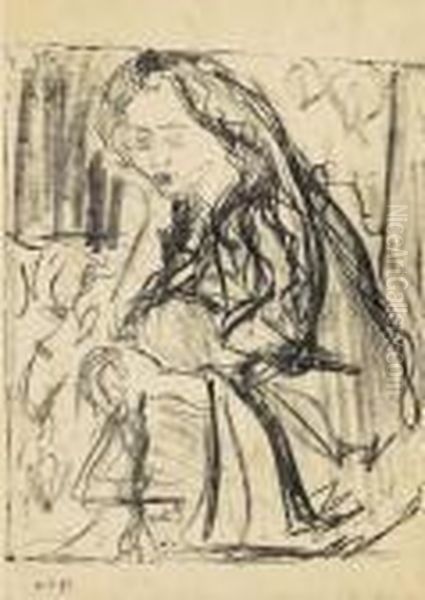 Ruth Im Morphiumtraum. Oil Painting by Ernst Ludwig Kirchner