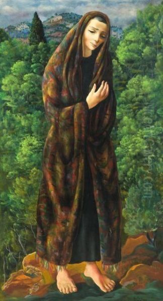 Myriam Oil Painting by Moise Kisling