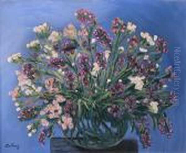 Fleurs Oil Painting by Jean Kisling
