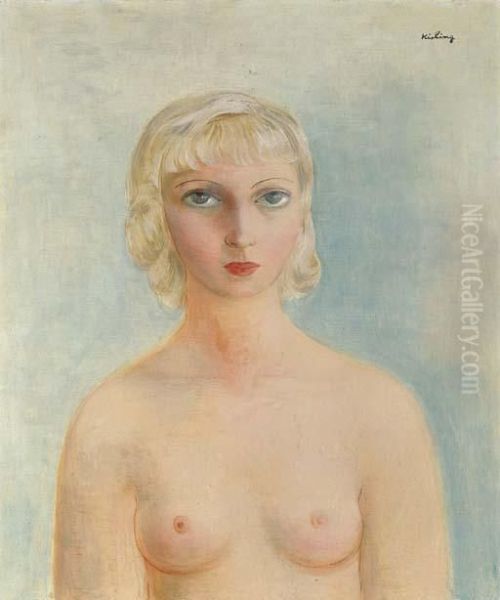 Buste Nu Oil Painting by Jean Kisling