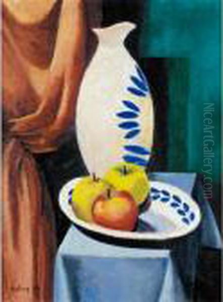 Nature Morte Au Pichet Blanc Oil Painting by Moise Kisling