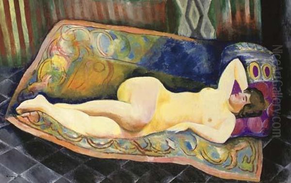 Grand Nu Allonge Oil Painting by Jean Kisling