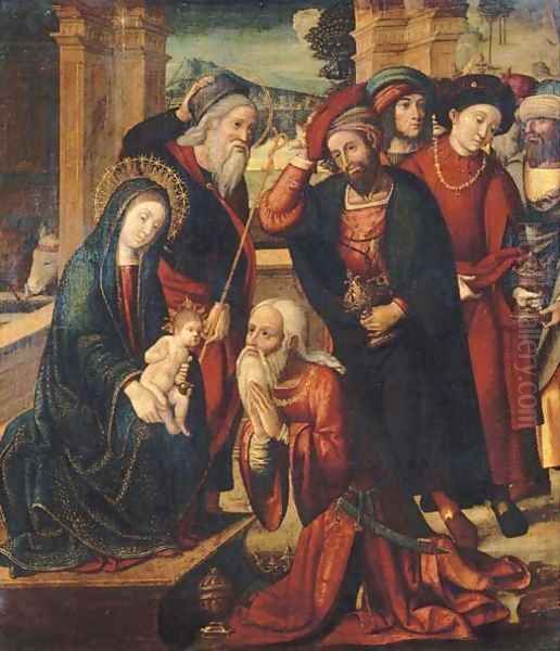 The Adoration of the Magi 2 Oil Painting by Bernard Van Orley