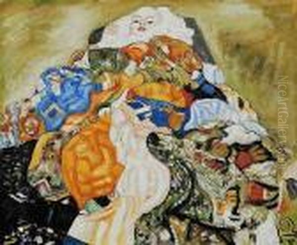 Baby (cradle) Oil Painting by Gustav Klimt