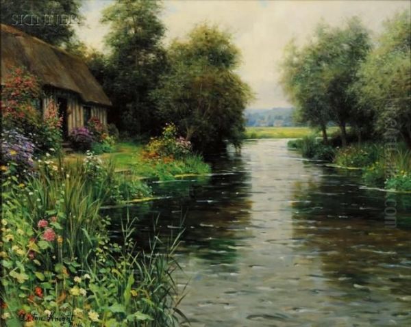 River View Oil Painting by Louis Aston Knight