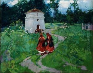 Sommerlandschaft Mit Kirche Sommerlandschaft Mit Kirche