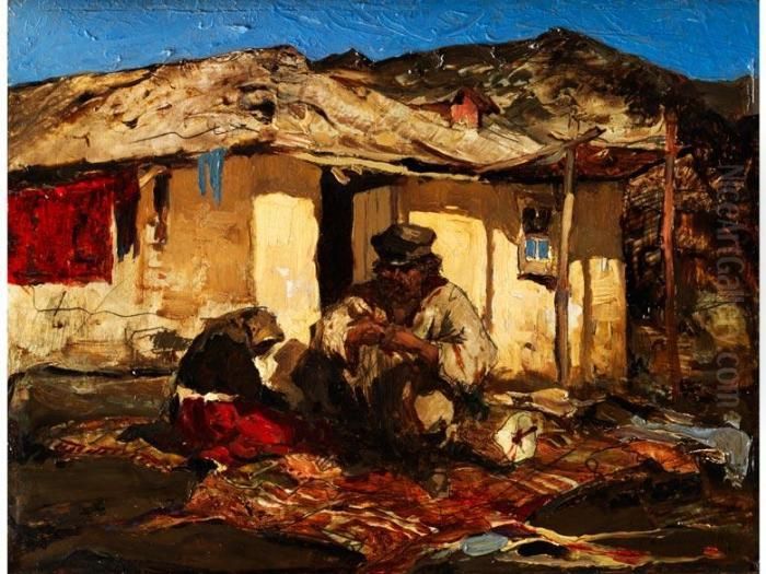 Sudrussische Landschaft Oil Painting by Stepan Feodorovich Kolesnikov