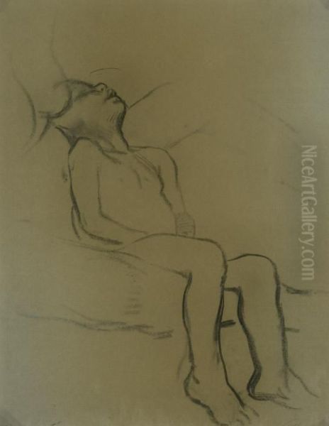 Schlafender Junge Oil Painting by Kathe Kollwitz