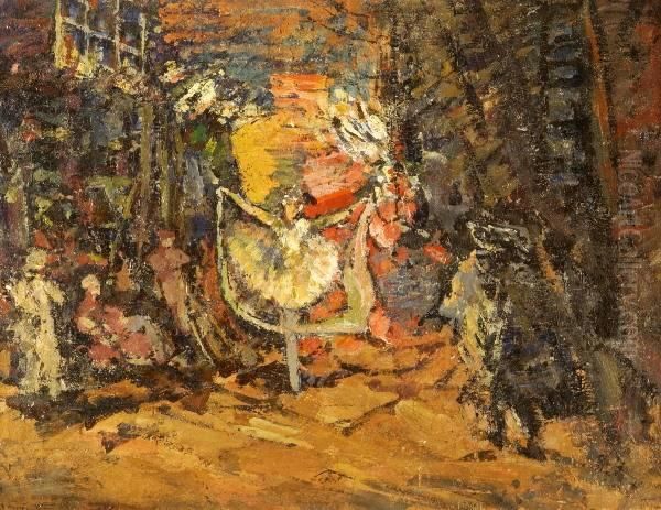 Stage Design For Don Quixote Oil Painting by Konstantin Alexeievitch Korovin