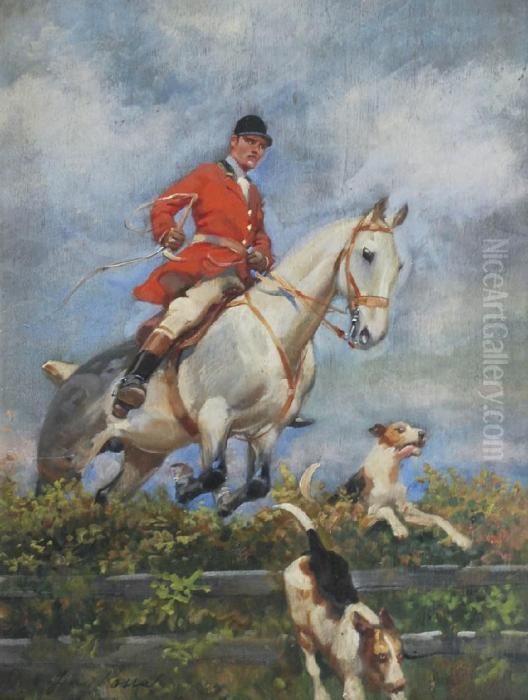 Polowanie Par Force Oil Painting by Jerzy Kossak