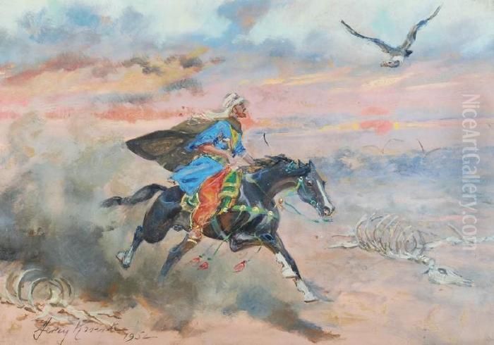 Farys Oil Painting by Jerzy Kossak