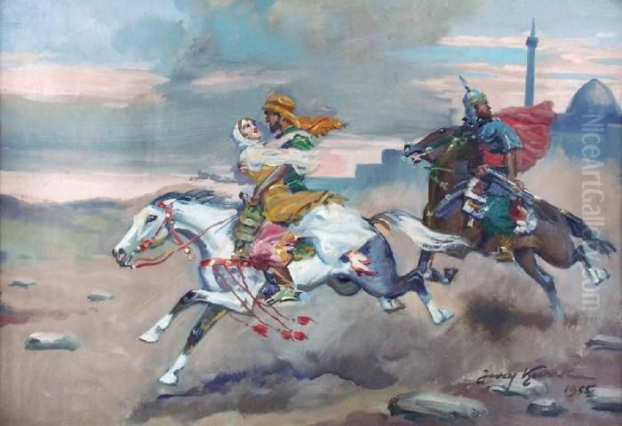 Branka Szczesliwa Oil Painting by Jerzy Kossak