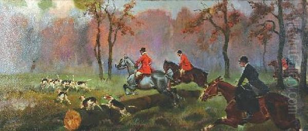 W Poscigu Za Jeleniem Oil Painting by Jerzy Kossak