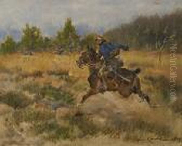 Ulan Oil Painting by Jerzy Kossak