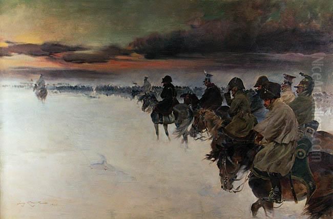 Wizja Napoleona Oil Painting by Jerzy Kossak