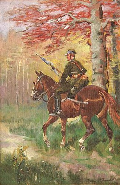 Ulan Oil Painting by Jerzy Kossak