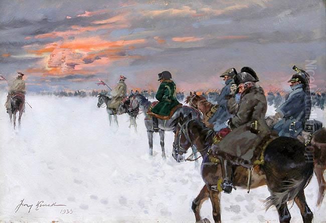 Wizja Napoleona, 1935 R. Oil Painting by Jerzy Kossak
