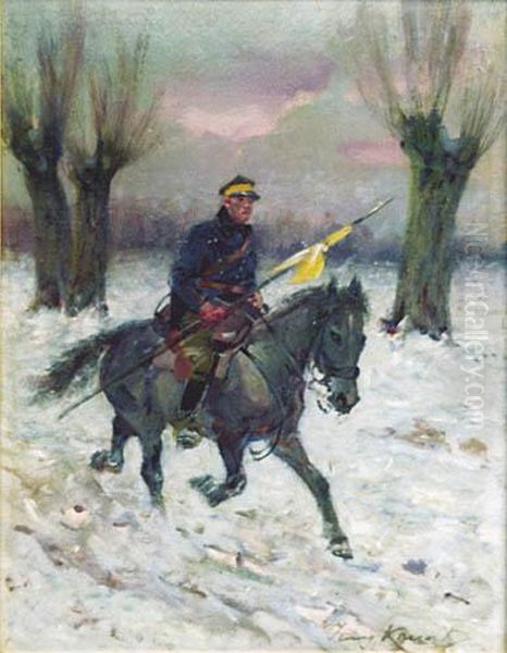 Ulan Oil Painting by Jerzy Kossak