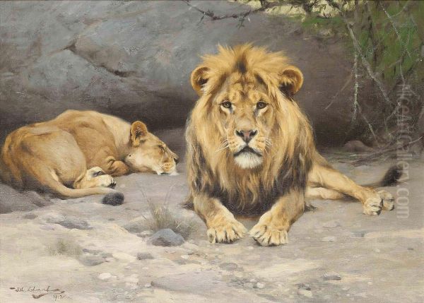 Siesta Oil Painting by Wilhelm Kuhnert