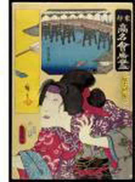 Zukushi Oil Painting by Kunisada