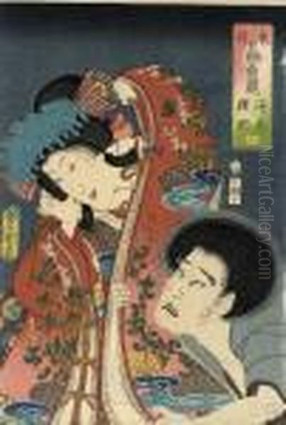 Untitle Oil Painting by Gototei Kunisada