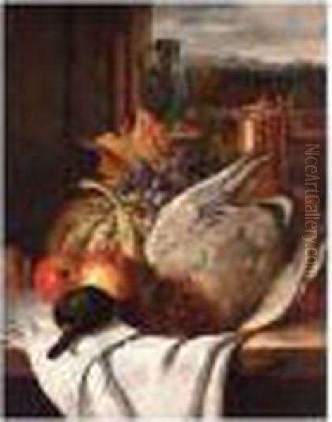 Mallard Still Life Oil Painting by Edward Ladell