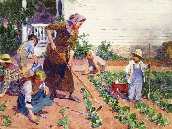 In the Garden 2 Oil Painting by Edward Henry Potthast