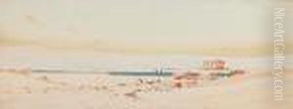 Ruins Near Dar Al Medina Oil Painting by Augustus Osborne Lamplough