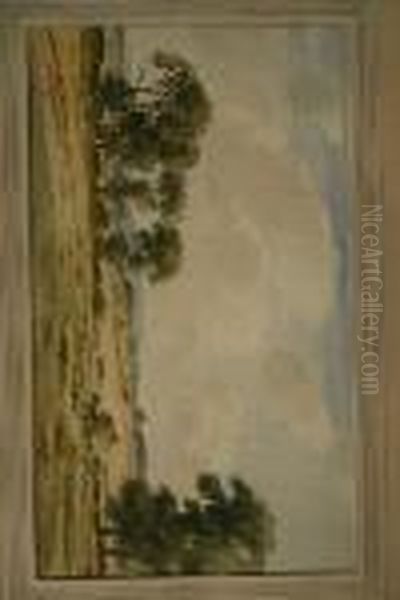 Rural Haymaking Scene With Trees Oil Painting by Percy Lancaster