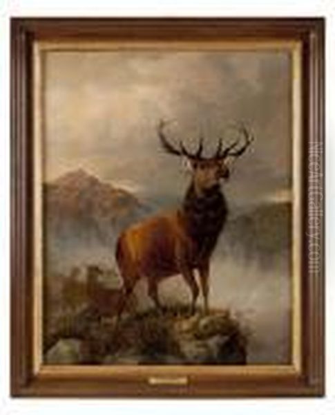 Monarch Of The Glen Oil Painting by Landseer, Sir Edwin