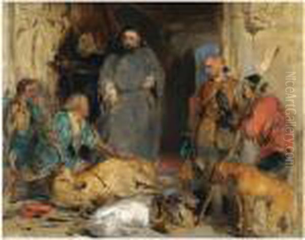 Bolton Abbey In The Olden Time Oil Painting by Sir Edwin Henry Landseer