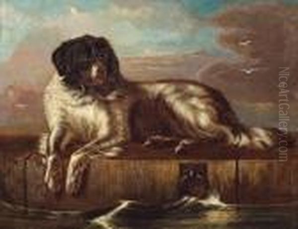 A Distinguished Member Of The Humane Society Oil Painting by Landseer, Sir Edwin