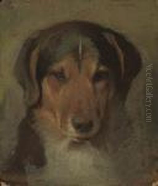 A Faithful Friend Oil Painting by Landseer, Sir Edwin