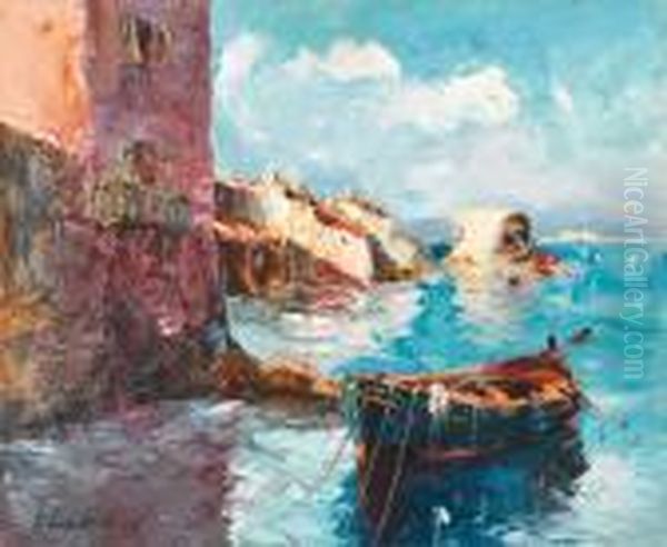 Bord De Mer Oil Painting by Georges Lapchine