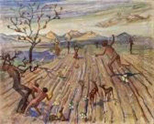 Der Fruhling Oil Painting by Oskar Laske