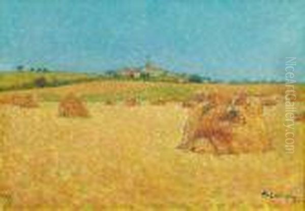 Huile Sur Toile, Signee Et Datee 1921 En Bas A Droite. Oil Painting by Achille Lauge