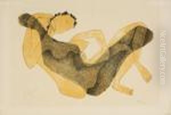 Femme
Allongee Au Bras Leve Oil Painting by Henri Laurens