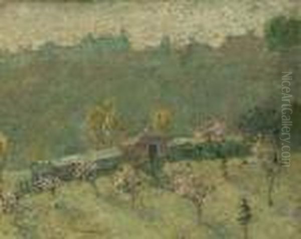 Spring Oil Painting by Ernest Lawson