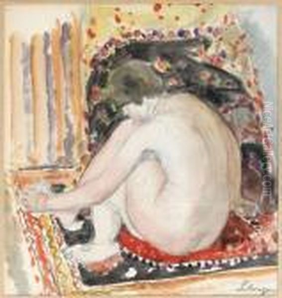 Jeune Fille A Sa Toilette Oil Painting by Henri Lebasque