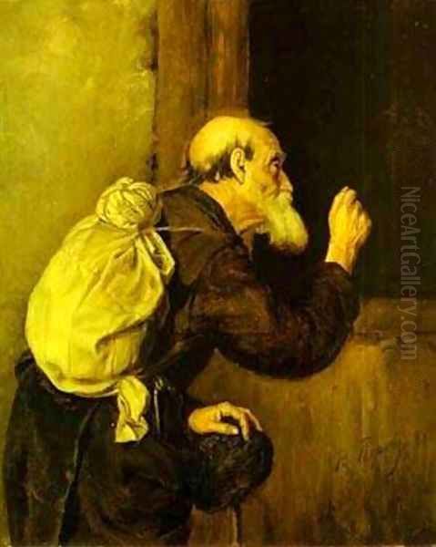 Wanderer Oil Painting by Vasily Perov