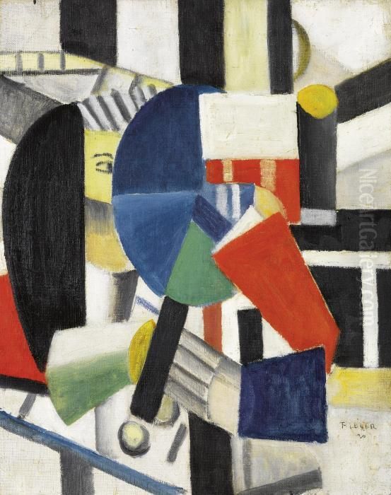 La Femme Au Miroir Oil Painting by Fernand Leger