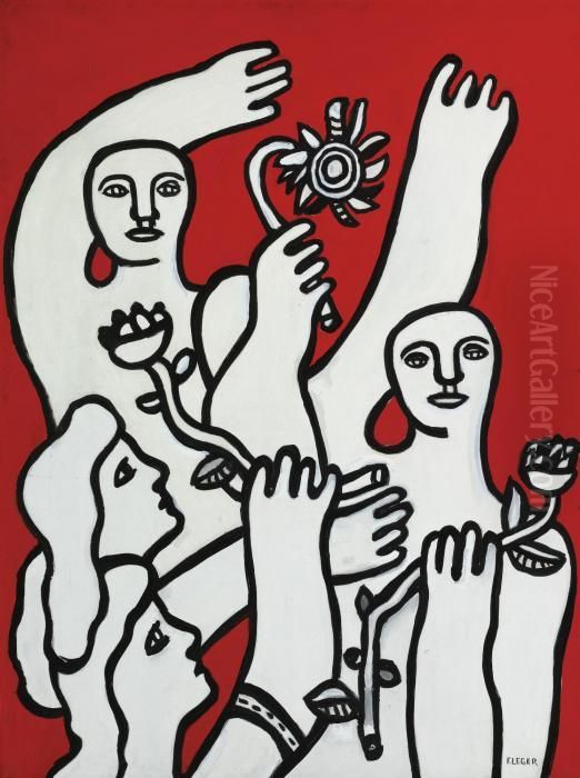 La Joie De Vivre Oil Painting by Fernand Leger