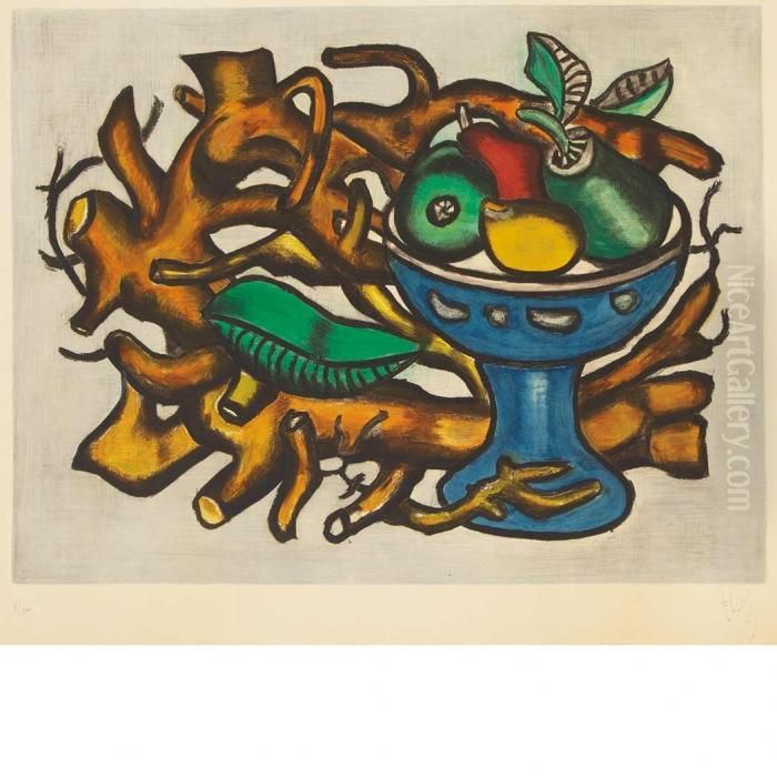 Le Compotier Oil Painting by Fernand Leger
