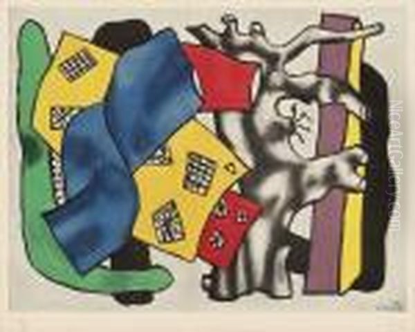 La Racine Grise Oil Painting by Fernand Leger