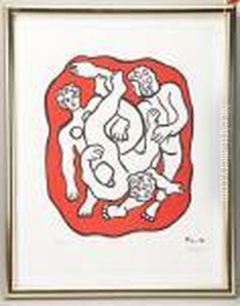 Composition Oil Painting by Fernand Leger