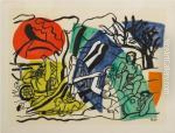 La Partie De Campagne Oil Painting by Fernand Leger